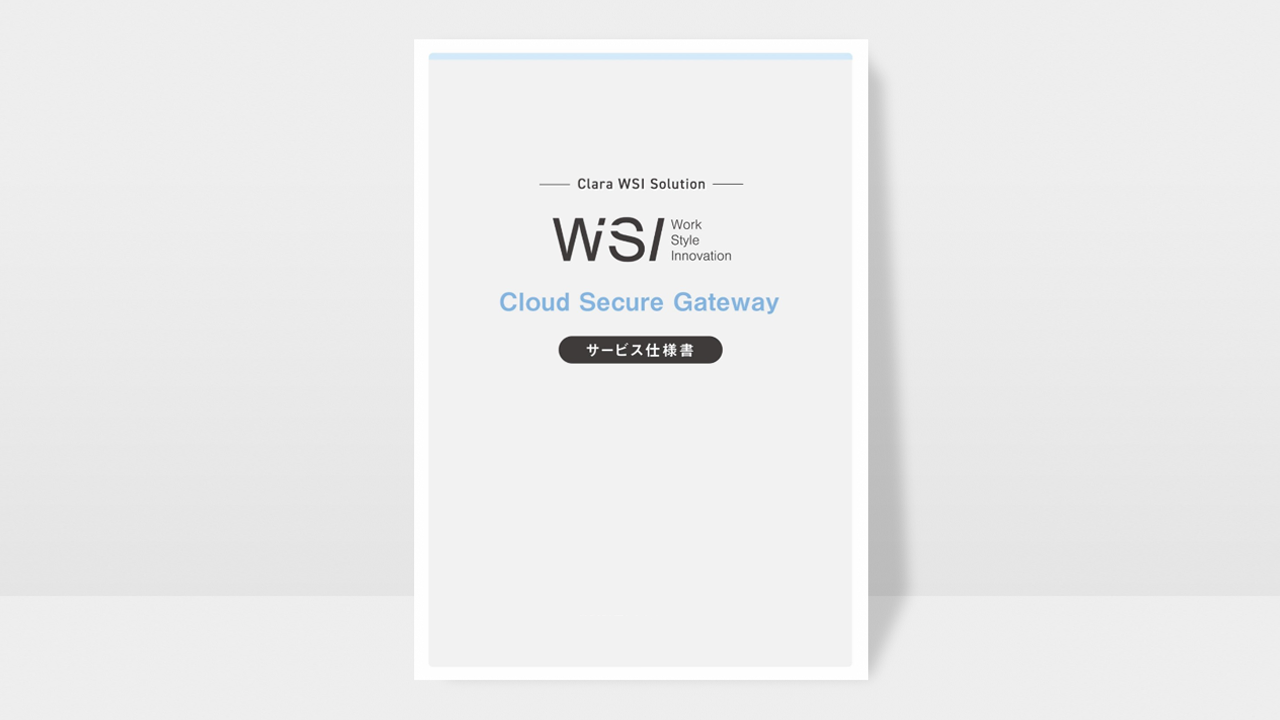 Clara WSI Solution サービス仕様書